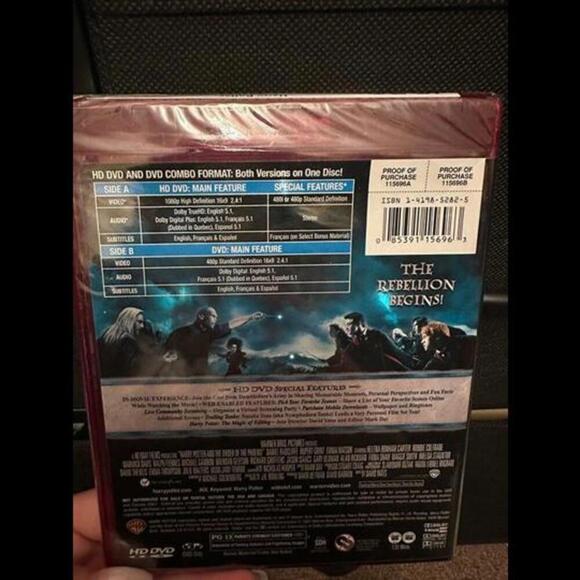 Harry Potter and the Order of the Phoenix HD DVD/DVD Combo - Sealed, Special Ed - Picture 2 of 2